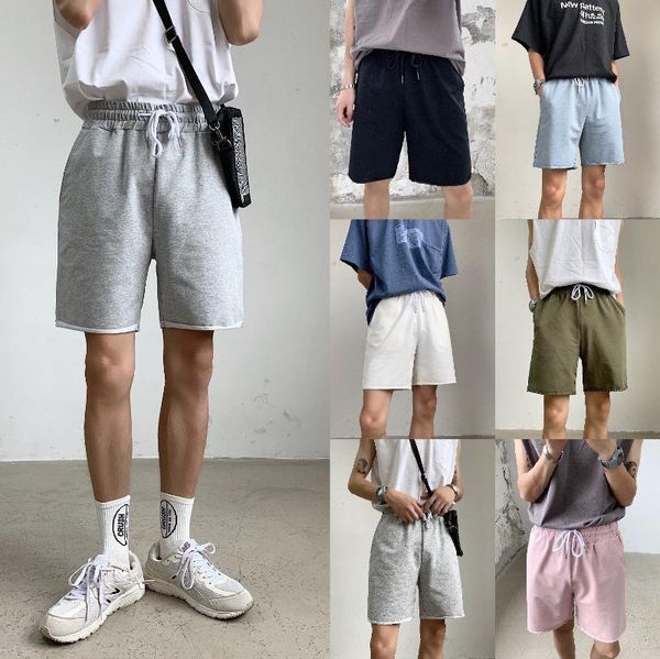 men's shorts summer casual simple personality six-color terry cloth couple guard pants, White;black
men's shorts summer casual simple personality six-color terry cloth couple guard pants, White;black