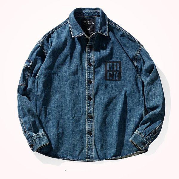 men's casual shirts 750g heavyweight denim shirt coat fashion american retro washed thickened autumn and winter tooling blouses jacket, White;black
men's casual shirts 750g heavyweight denim shirt coat fashion american retro washed thickened autumn and winter tooling blouses jacket, White;black