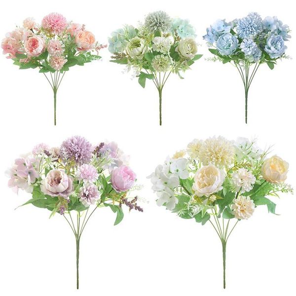 decorative flowers & wreaths fashion 7heads hydrangea artificial floral bouquet silk blooming fake peony hand holder flower wedding party de
decorative flowers & wreaths fashion 7heads hydrangea artificial floral bouquet silk blooming fake peony hand holder flower wedding party de