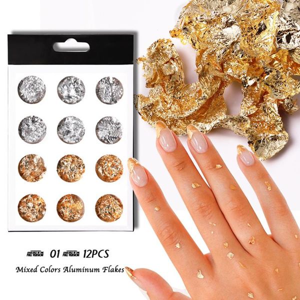 nail art kits 12 boxes gold silver copper foil tinfoil paillette chip glitter design decoration
nail art kits 12 boxes gold silver copper foil tinfoil paillette chip glitter design decoration