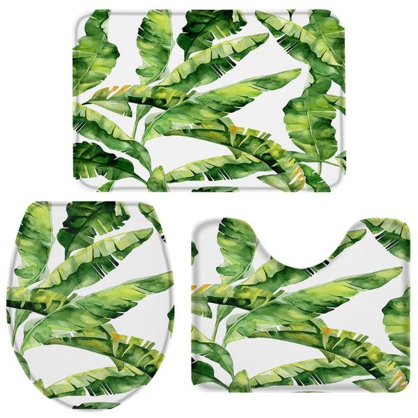 bath accessory set 3 pieces bathroom tropical leaves banana palm toilet cover mat pedestal rug non-slip
bath accessory set 3 pieces bathroom tropical leaves banana palm toilet cover mat pedestal rug non-slip