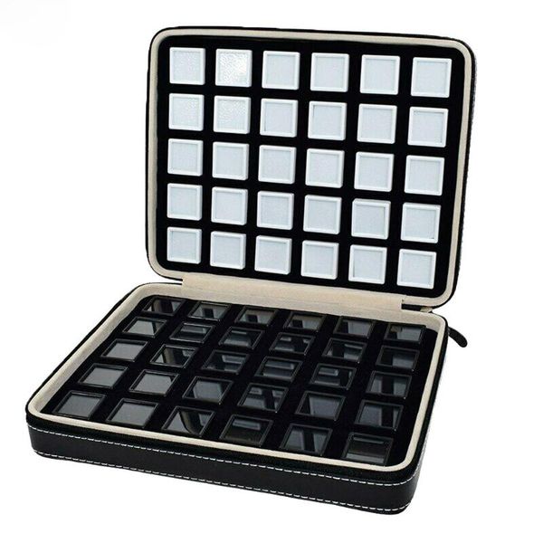 leather gem organizer box portable insert square gemstone travel zip bag diamond stone display jewelry packaging boxes case storage bags
leather gem organizer box portable insert square gemstone travel zip bag diamond stone display jewelry packaging boxes case storage bags