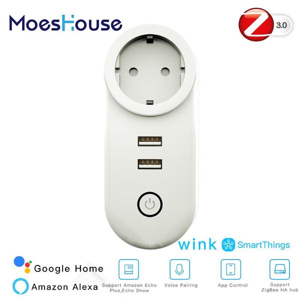 smart home control eu zigbee3.0 dual usb wireless socket plug smartthings app remote echo plus 2mqsetup work with alexa google
smart home control eu zigbee3.0 dual usb wireless socket plug smartthings app remote echo plus 2mqsetup work with alexa google