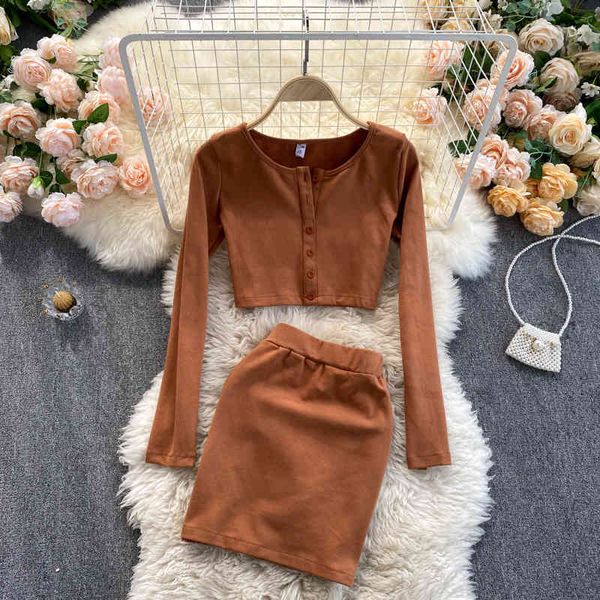 singreiny women autumn korean suit o neck long sleeve single-breasted short +solid high waist mini skirt two-piece set 210419, White
singreiny women autumn korean suit o neck long sleeve single-breasted short +solid high waist mini skirt two-piece set 210419, White