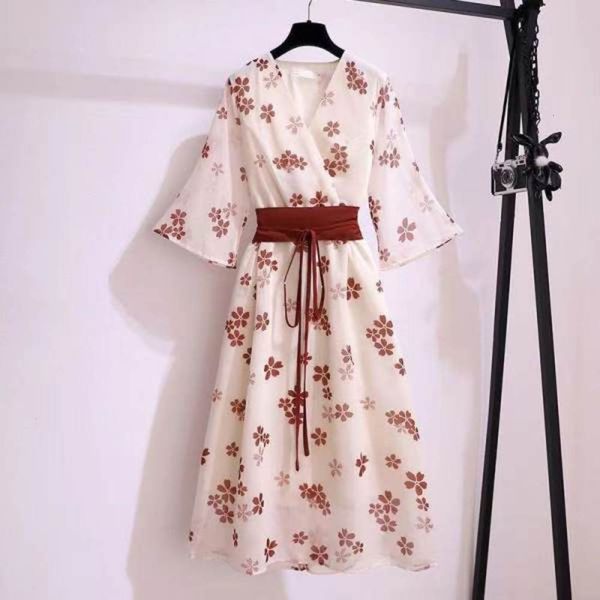 modified cheongsam dress for women's first love in summer, Black;gray