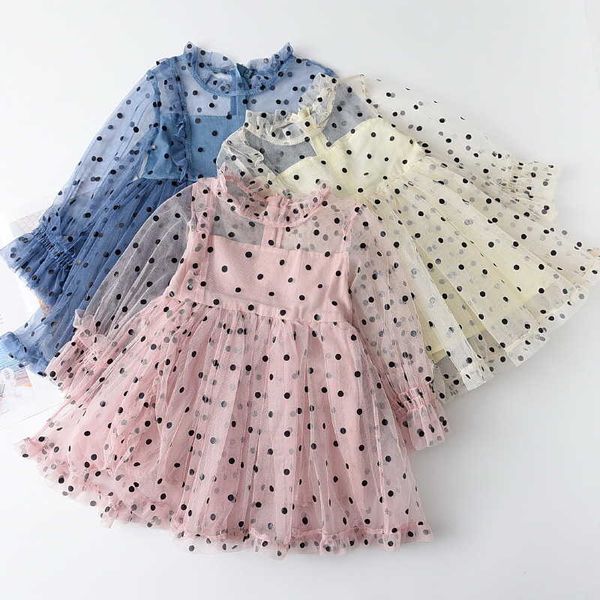 polka dot girl princess dress bow collar yarn tulle long sleeve summer dresses 2-6years ah175 210610, Red;yellow
polka dot girl princess dress bow collar yarn tulle long sleeve summer dresses 2-6years ah175 210610, Red;yellow