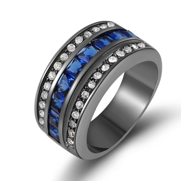 wedding rings suohuan size 6-10 vintage for women men blue zirconia stone crystal gold filled male female engagement jewelry gift, Slivery;golden 
wedding rings suohuan size 6-10 vintage for women men blue zirconia stone crystal gold filled male female engagement jewelry gift, Slivery;golden