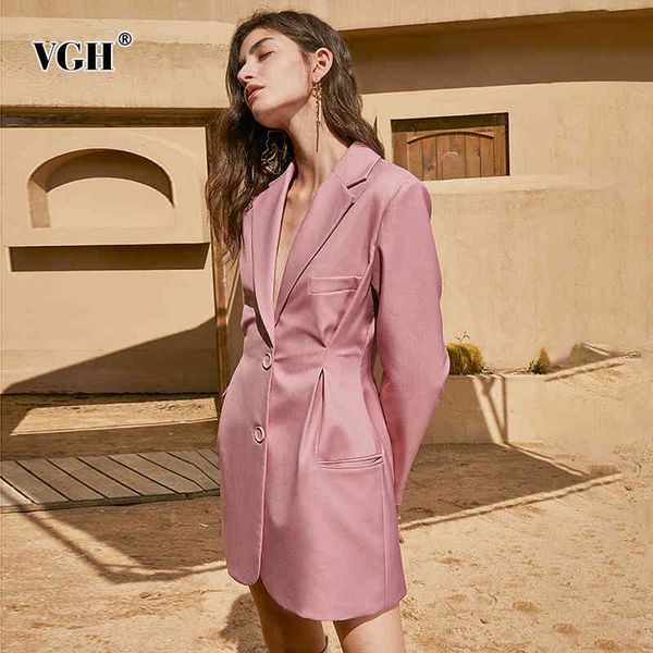 vgh minimalist tunic blazer for women notched long sleeve solid casual blazers female autumn fashion new clothing stylish 210421, Black;gray
vgh minimalist tunic blazer for women notched long sleeve solid casual blazers female autumn fashion new clothing stylish 210421, Black;gray