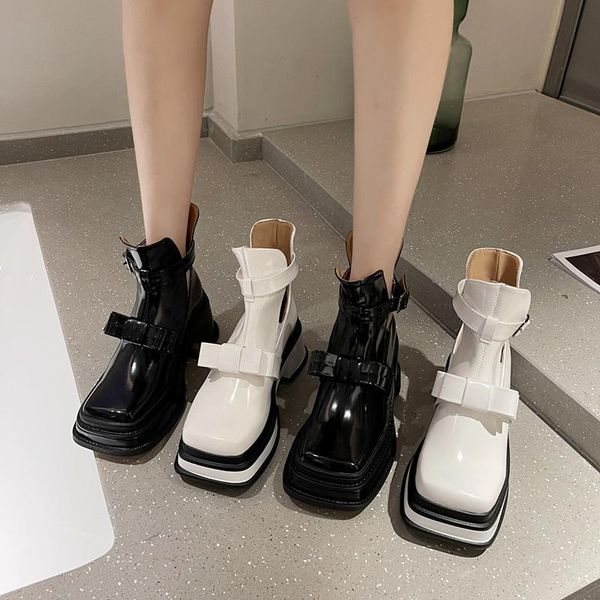 boots snow women 2021 buckle square head large size autumn fashion bow non-slip warmth one-step short set of feet, Black
boots snow women 2021 buckle square head large size autumn fashion bow non-slip warmth one-step short set of feet, Black