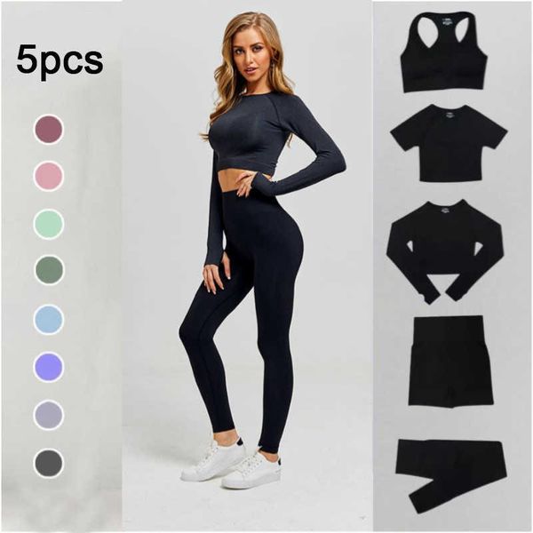 yoga outfit seamless women set workout gym long arm fitness crop high waist leggings sports clothes
yoga outfit seamless women set workout gym long arm fitness crop high waist leggings sports clothes