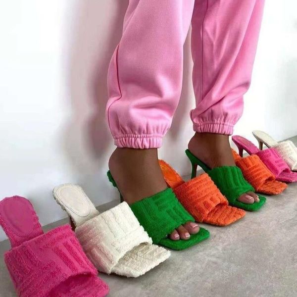 slippers square toe high heels women green corduroy flat outwear ladies slide summer autumn winter flip flops, Black
slippers square toe high heels women green corduroy flat outwear ladies slide summer autumn winter flip flops, Black