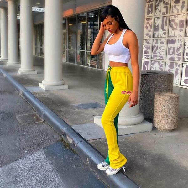 women's & capris two-tone women casual two color lady stacking flare trousers fashion high waist drawstring loose pants female, Black;white
women's & capris two-tone women casual two color lady stacking flare trousers fashion high waist drawstring loose pants female, Black;white