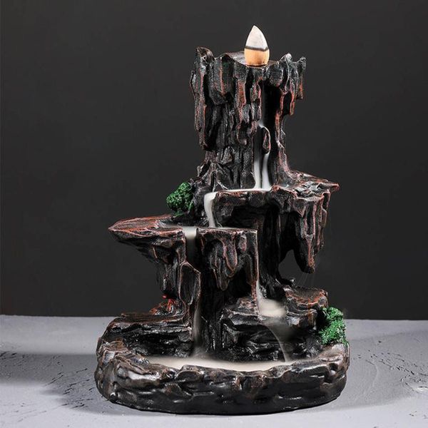 ceramic mountain water incense burner handmade creative home decoration waterfall + 20pcs cone fragrance lamps
ceramic mountain water incense burner handmade creative home decoration waterfall + 20pcs cone fragrance lamps