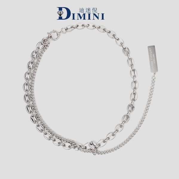 pig nose quality personality couple style necklace ol titanium steel high grade fashion brand necklace, Silver 
pig nose quality personality couple style necklace ol titanium steel high grade fashion brand necklace, Silver