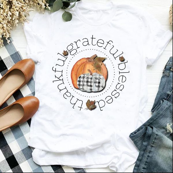 pumpkin thankful thanksgiving autumn women t shirt halloween print clothes graphic tee, White
pumpkin thankful thanksgiving autumn women t shirt halloween print clothes graphic tee, White