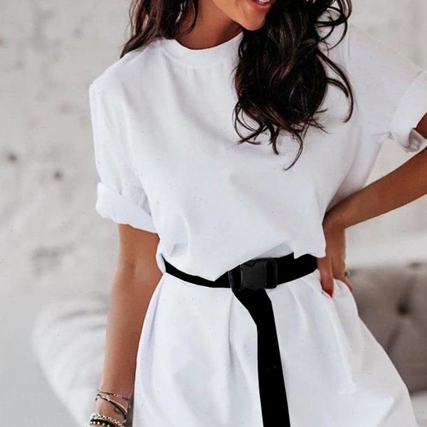 casual solid women dresses womens dress with belt leisure white summer t shirt short vestidos clothes, Black;gray
casual solid women dresses womens dress with belt leisure white summer t shirt short vestidos clothes, Black;gray