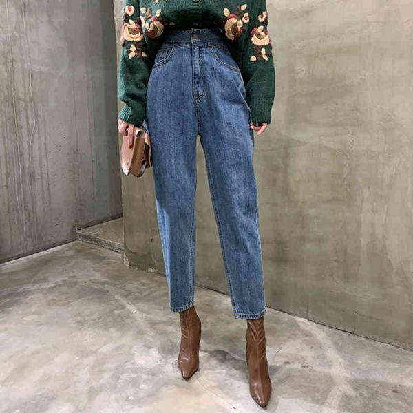 women's jeans streetwear high waist women harem loose female denim pants stylish ladies zipper blue trousers spring 200930 ait3
women's jeans streetwear high waist women harem loose female denim pants stylish ladies zipper blue trousers spring 200930 ait3