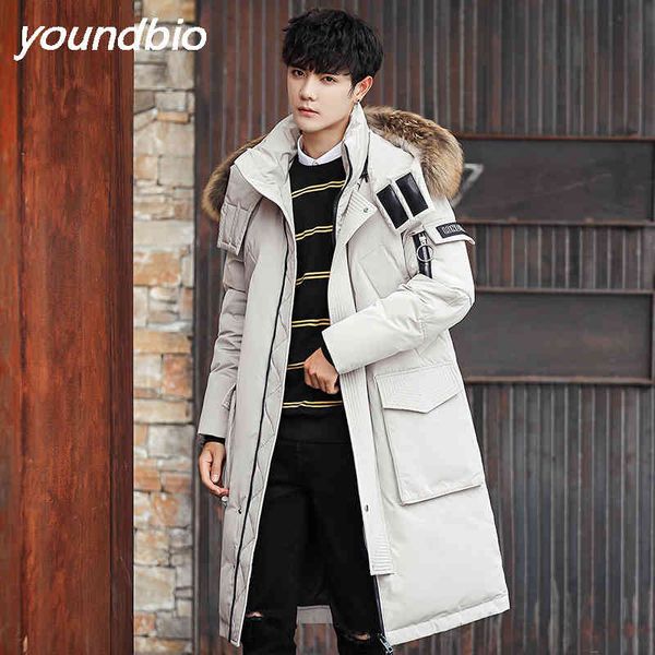 men's autumn winter the trend of thickening men coat knee-length down hat detachable, Black
men's autumn winter the trend of thickening men coat knee-length down hat detachable, Black