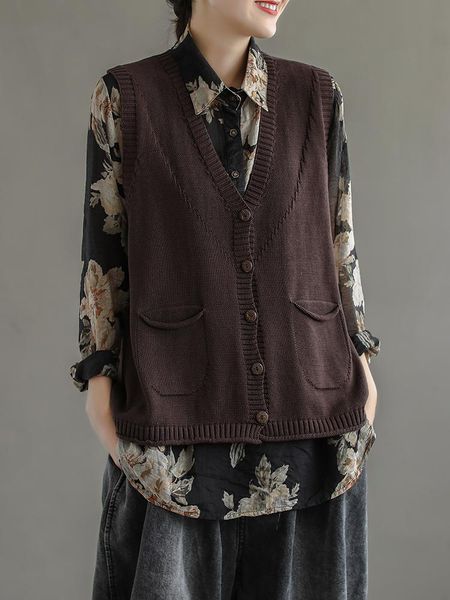 women's vests cotton knit sweater vest jacket women 2021 spring retro art loose, Black;white
women's vests cotton knit sweater vest jacket women 2021 spring retro art loose, Black;white