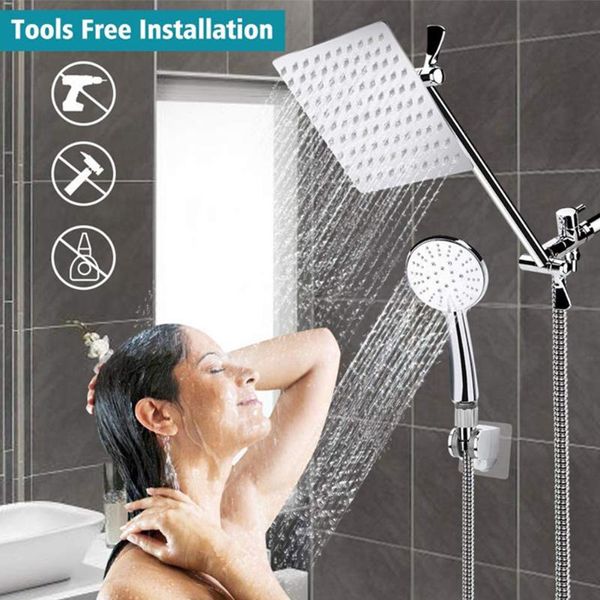 inch shower head with handheld spray combo set height adjustable bathroom hand hold home supplies sets
inch shower head with handheld spray combo set height adjustable bathroom hand hold home supplies sets