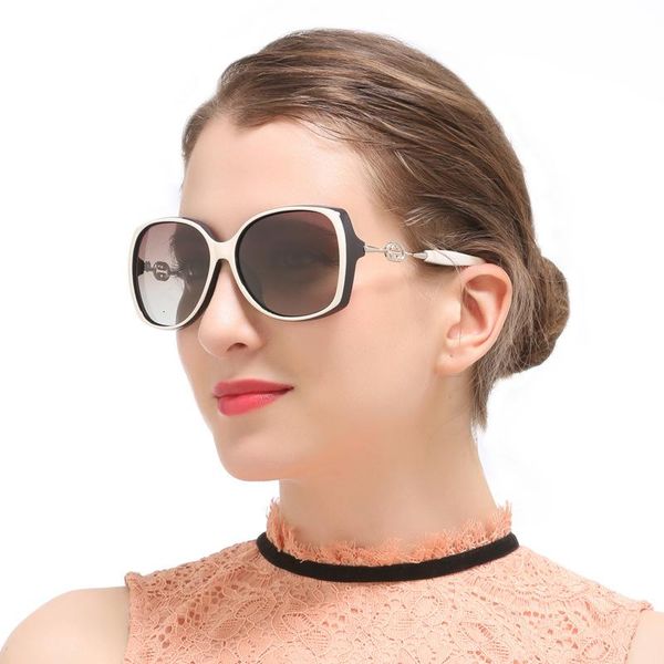 sunglasses women's polarizing sunglasses classic fashion big frame driving mirror, White;black
sunglasses women's polarizing sunglasses classic fashion big frame driving mirror, White;black