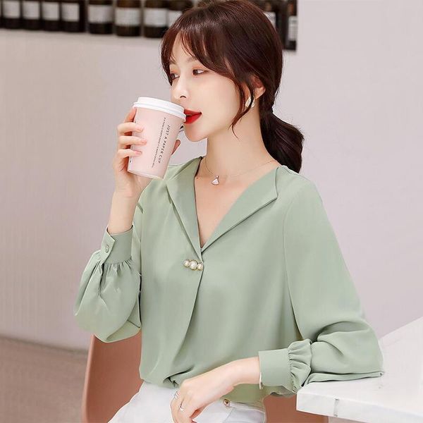 women's blouses & shirts women blouse spring autumn long sleeve suit collar lantern chiffon shirt blusas ropa de mujer, White
women's blouses & shirts women blouse spring autumn long sleeve suit collar lantern chiffon shirt blusas ropa de mujer, White