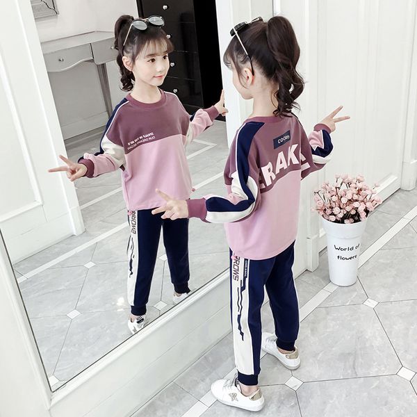 Kids Girls Clothes Set Girls Clothes 2022 Autumn Spring Loose Long Sleeve Shirts + Pants Suits Teen Children Clothing Sets 4-13, Purple pink
Kids Girls Clothes Set Girls Clothes 2022 Autumn Spring Loose Long Sleeve Shirts + Pants Suits Teen Children Clothing Sets 4-13, Purple pink