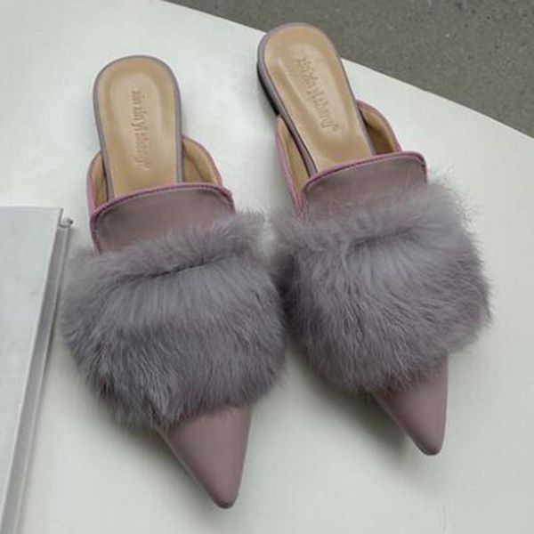 autumn and winter plush slippers women fashion pointed flat bottom baotou half muller shoes ll953, Black
autumn and winter plush slippers women fashion pointed flat bottom baotou half muller shoes ll953, Black
