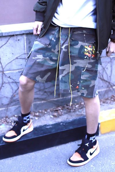 men's shorts 21ss camouflage overalls brand splash ink pocket streetwear men women hip hop fashion, White;black
men's shorts 21ss camouflage overalls brand splash ink pocket streetwear men women hip hop fashion, White;black