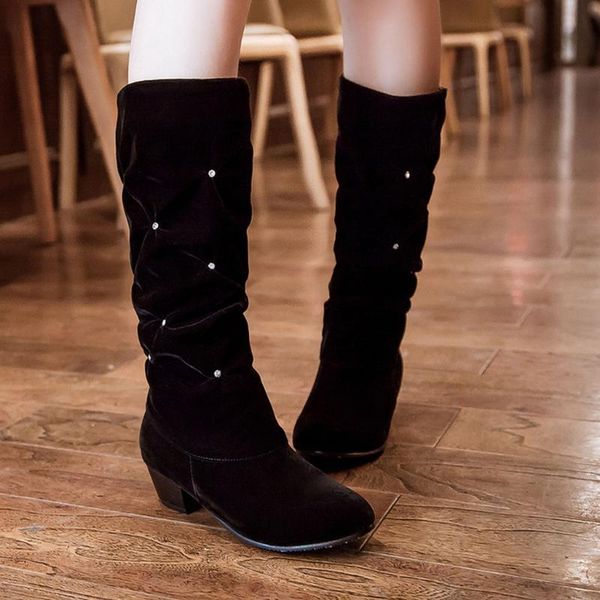 boots womens shoes fashion boot ladies comfortable slip-on flock round toe casual low-heeled non-slip stivali da donna, Black
boots womens shoes fashion boot ladies comfortable slip-on flock round toe casual low-heeled non-slip stivali da donna, Black