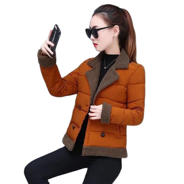 women's down & parkas women winter jackets coats 2021 cotton warm outwear faux fur collar casual short female outerwear top, Black
women's down & parkas women winter jackets coats 2021 cotton warm outwear faux fur collar casual short female outerwear top, Black