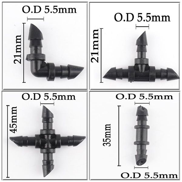 watering equipments 50pcs garden irrigation connectors 4/7mm 1/4'' hose barbed single double tee elbow cross joint kit straight ac
watering equipments 50pcs garden irrigation connectors 4/7mm 1/4'' hose barbed single double tee elbow cross joint kit straight ac