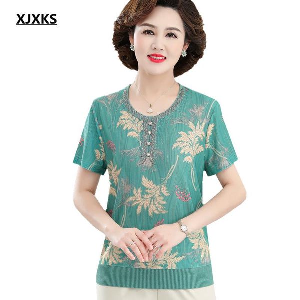 women's t-shirt xjxks 2021 women summer loose plus size fashion printing comfortable casual short sleeve top, White
women's t-shirt xjxks 2021 women summer loose plus size fashion printing comfortable casual short sleeve top, White