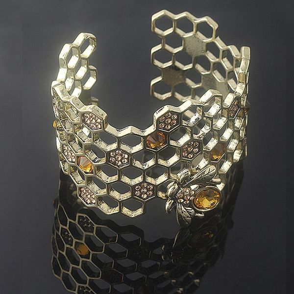 charm bracelets fashion bee honeycomb wide bangle bracelet for women men gold adjustable beehive open cuff bangles party jewelry drop, Golden;silver
charm bracelets fashion bee honeycomb wide bangle bracelet for women men gold adjustable beehive open cuff bangles party jewelry drop, Golden;silver