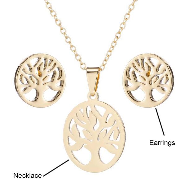 pendant necklaces trend tree of life bijoux collier women girls jewelry three-piece set gifts 316l stainless steel necklace, Silver
pendant necklaces trend tree of life bijoux collier women girls jewelry three-piece set gifts 316l stainless steel necklace, Silver