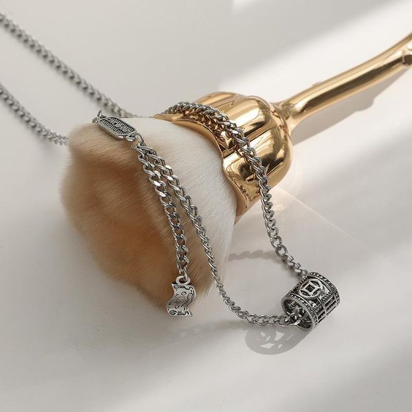 chains japan and south korea retro hong kong style old necklace temperament trend street hip-hop personality accessories sweater, Silver
chains japan and south korea retro hong kong style old necklace temperament trend street hip-hop personality accessories sweater, Silver