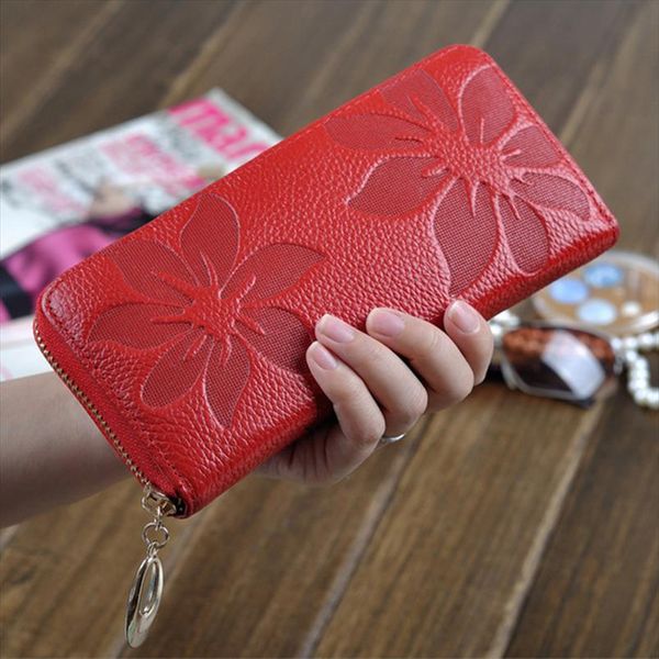 genuine leather women long clutch wallet large capacity wallets female purse lady purses phone pocket card holder cartera mujer, Red;black
genuine leather women long clutch wallet large capacity wallets female purse lady purses phone pocket card holder cartera mujer, Red;black