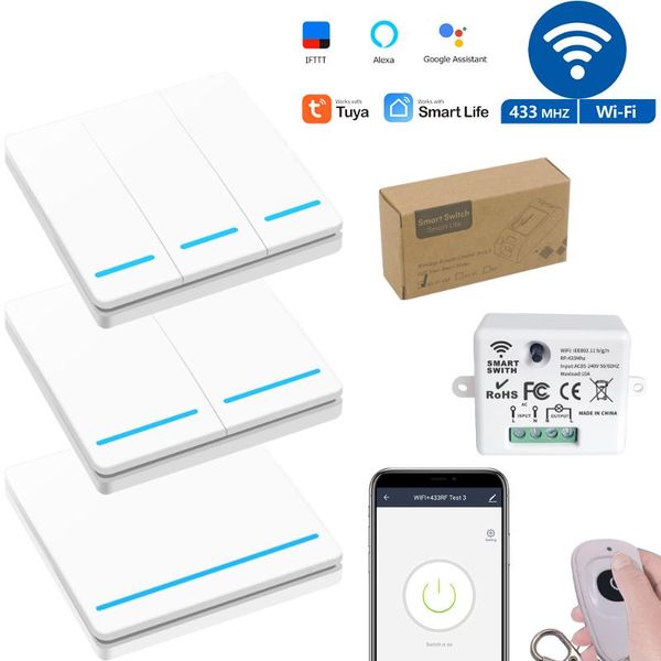 smart home control mini wifi switch wireless relay module ac 85-240v 10a 433mhz app voice remote compatible socket alexa google
smart home control mini wifi switch wireless relay module ac 85-240v 10a 433mhz app voice remote compatible socket alexa google