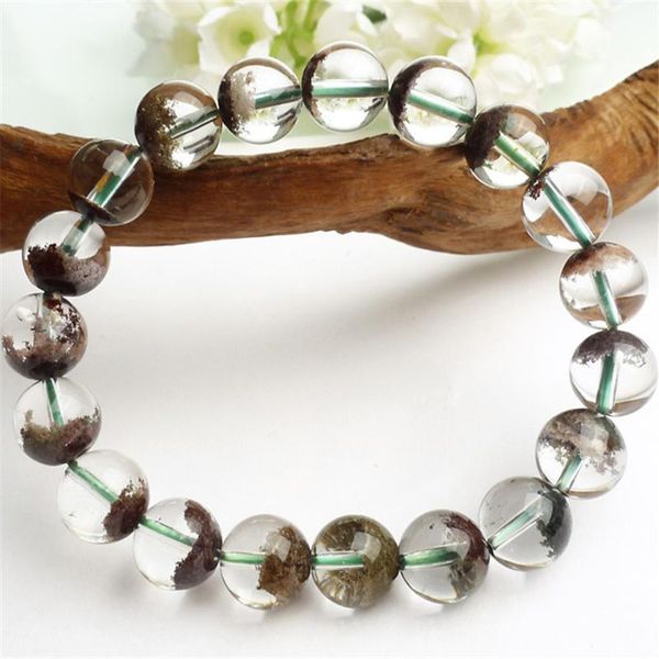 beaded, strands genuine natural green red phantom quartz bracelets clear transparent round beads crystal stretch bracelet, Black
beaded, strands genuine natural green red phantom quartz bracelets clear transparent round beads crystal stretch bracelet, Black