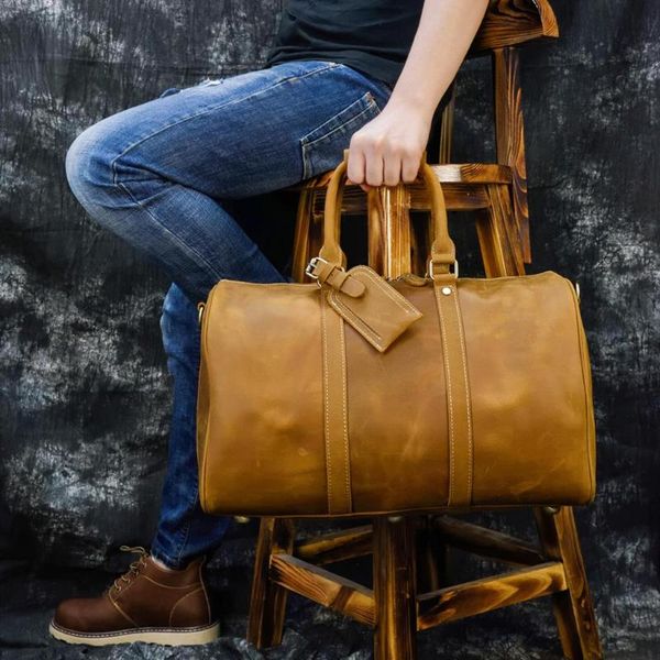 duffel bags fashion crazy horse genuine leather men travel bag large capacity cowhide boston casual hand luggage
duffel bags fashion crazy horse genuine leather men travel bag large capacity cowhide boston casual hand luggage