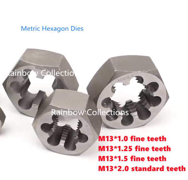 m13*1.0/1.25/1.5/2.0 standard/fine teeth speed steel metric hexagon dies pipe thread water hand tools
m13*1.0/1.25/1.5/2.0 standard/fine teeth speed steel metric hexagon dies pipe thread water hand tools