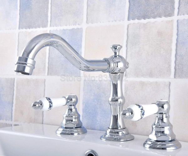 bathroom sink faucets bathtub chrome polished deck mounted 3 hole double handle and cold water tap tnf538
bathroom sink faucets bathtub chrome polished deck mounted 3 hole double handle and cold water tap tnf538