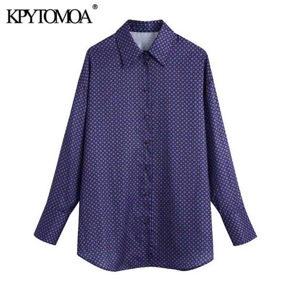 women fashion with covered buttons geometric print blouses long sleeve loose female shirts chic 210420, White
women fashion with covered buttons geometric print blouses long sleeve loose female shirts chic 210420, White