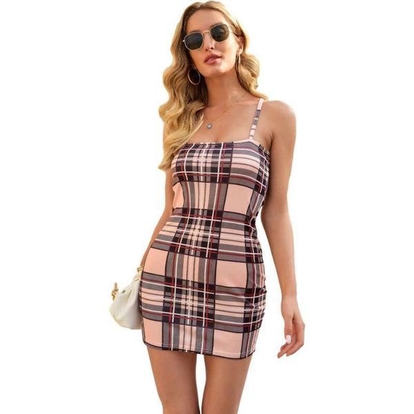 backless bodycon strap dresses slim casual plaid print sleeveless mini summer clothes 2021 women party dress elegant, Black;gray
backless bodycon strap dresses slim casual plaid print sleeveless mini summer clothes 2021 women party dress elegant, Black;gray