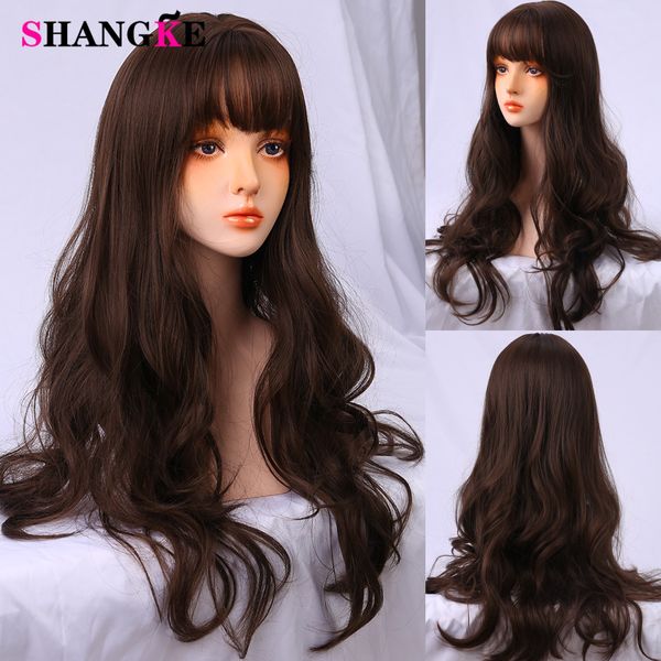 shangke long curly cosplay synthetic wigs with bangs wigs for black women medium length heat resistant lolita wig
shangke long curly cosplay synthetic wigs with bangs wigs for black women medium length heat resistant lolita wig
