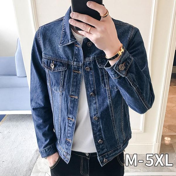 men's jackets 2021 autumn denim jeans jacket jaket men retro winter slim fashion coat casual, Black;brown
men's jackets 2021 autumn denim jeans jacket jaket men retro winter slim fashion coat casual, Black;brown