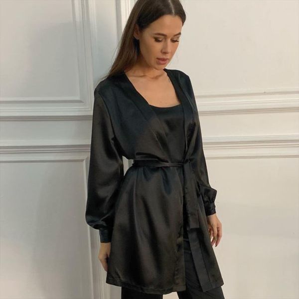 lantern sleeve black robes womens sleepwears pure color silk robe long sleepwear sashes bathrobe home spring, Black;red
lantern sleeve black robes womens sleepwears pure color silk robe long sleepwear sashes bathrobe home spring, Black;red