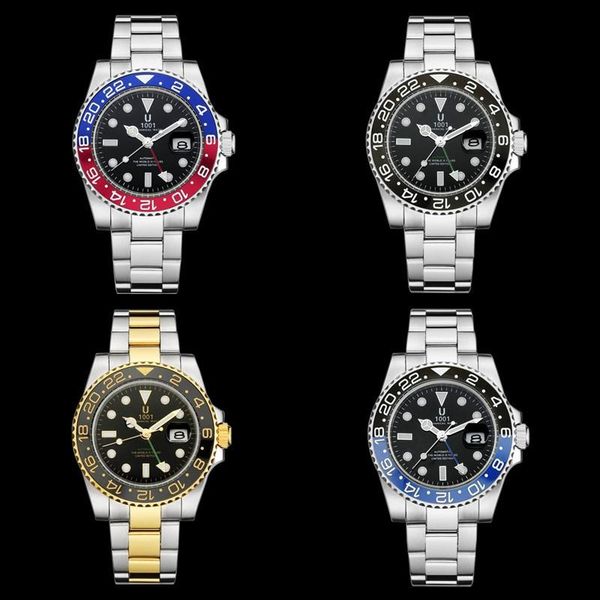 wristwatches u1001 mechanical automatic men watch relogio masculino reloj ceramic bezel sport mens watches wristwatch, Slivery;brown
wristwatches u1001 mechanical automatic men watch relogio masculino reloj ceramic bezel sport mens watches wristwatch, Slivery;brown