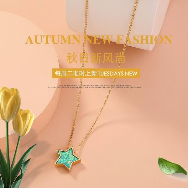 Chains Simple Bohemian Jewelry On The Neck Green Resin Five-pointed Star Pendant Necklaces For Women Clavicle Chain Necklace, Silver
Chains Simple Bohemian Jewelry On The Neck Green Resin Five-pointed Star Pendant Necklaces For Women Clavicle Chain Necklace, Silver