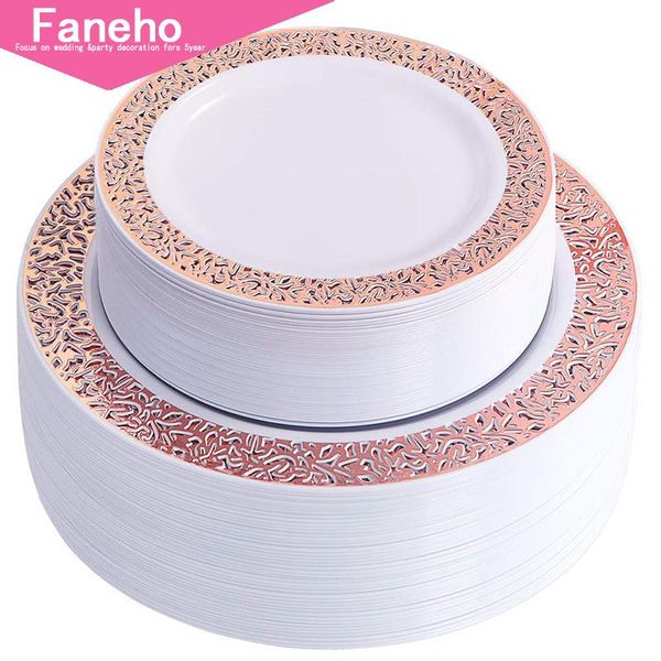packaging dinner service 102 pcs rose gold plates-lace design disposable plastic plates-wedding party plates include 51
packaging dinner service 102 pcs rose gold plates-lace design disposable plastic plates-wedding party plates include 51